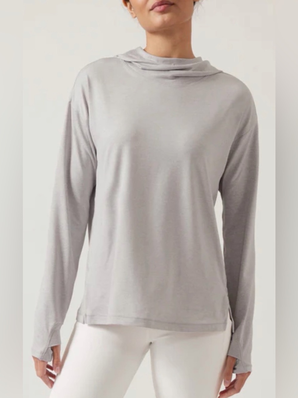 Athleta Uptempo II Elevate Hoodie, Norwegian Grey, sz L